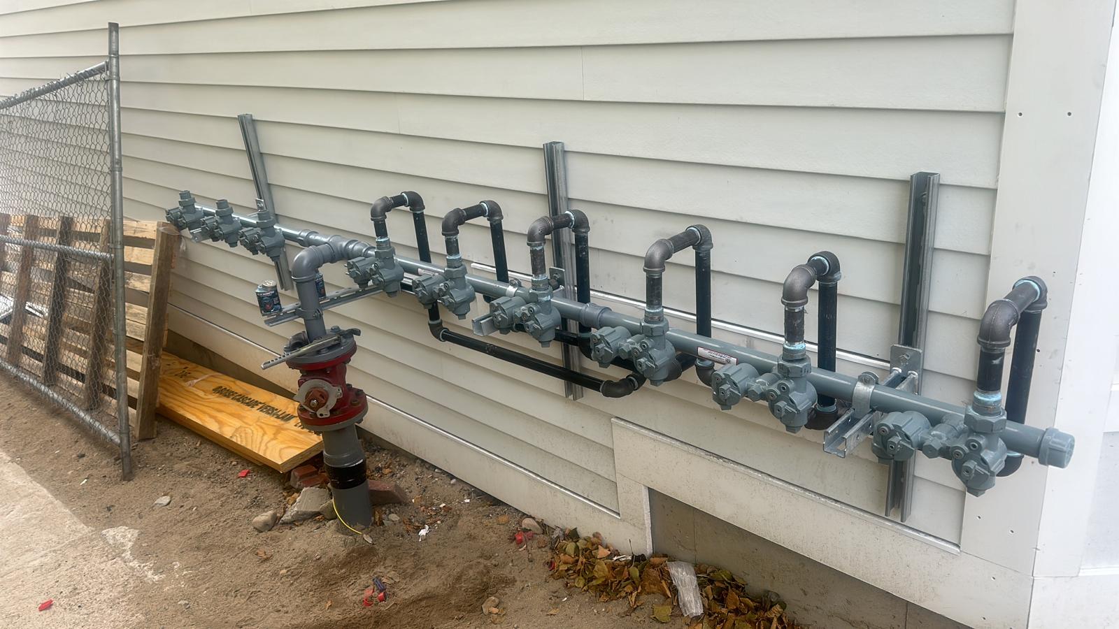 Multifamily gas meter and regulator bank install in Greater Boston, MA